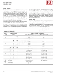 IS45S16400J-6TLA2-TR Datasheet Page 20