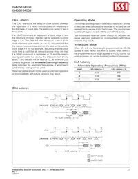 IS45S16400J-6TLA2-TR Datasheet Page 21
