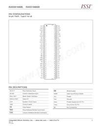 IS45S16800B-7TLA1-TR Datasheet Pagina 3