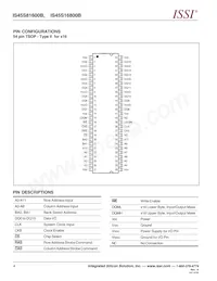 IS45S16800B-7TLA1-TR Datasheet Page 4