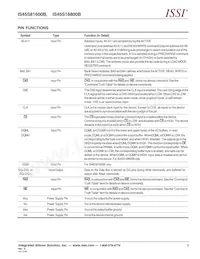 IS45S16800B-7TLA1-TR Datasheet Page 5