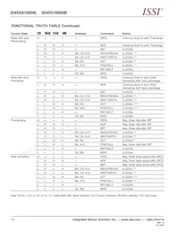 IS45S16800B-7TLA1-TR 데이터 시트 페이지 10