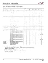 IS45S16800B-7TLA1-TR 데이터 시트 페이지 12