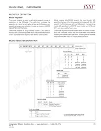 IS45S16800B-7TLA1-TR 데이터 시트 페이지 23