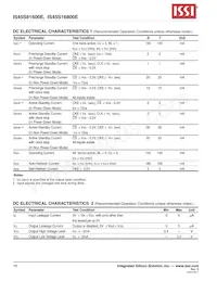 IS45S16800E-7TLA2-TR Datasheet Page 16