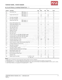 IS45S16800E-7TLA2-TR Datasheet Page 17