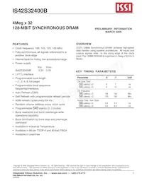 IS45S32400B-6TLA1-TR Datasheet Cover