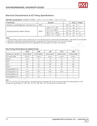 IS46DR16320D-25DBLA2 Datasheet Page 16