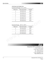 IS61C632A-7TQ-TR Datasheet Page 16