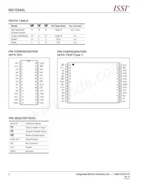 IS61C64AL-10JLI Datasheet Page 2