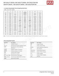 IS61LF12836A-7.5B2I-TR Datasheet Page 4