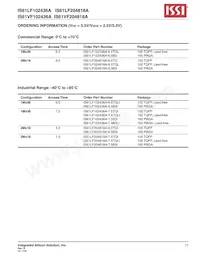 IS61LF204818A-7.5TQLI Datenblatt Seite 17