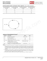 IS61LF6436A-8.5TQI Datasheet Page 6