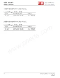 IS61LP6436A-133TQ Datasheet Page 16