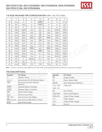 IS61LPS25636A-200B2I-TR Datasheet Pagina 4