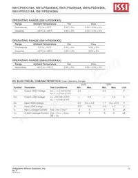 IS61LPS25636A-200B2I-TR Datasheet Page 13