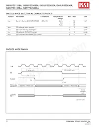 IS61LPS25636A-200B2I-TR Datasheet Page 20