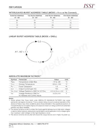 IS61LV632A-6TQI-TR Datasheet Page 5