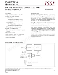 IS61LV6416-12KL-TR Datasheet Cover