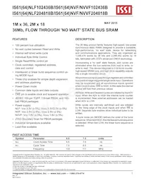 IS61NLF102436B-6.5TQLI Datasheet Cover