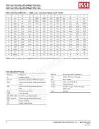 IS61NLF12836A-7.5TQI Datasheet Pagina 4