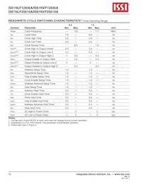 IS61NLF12836A-7.5TQI Datasheet Page 16