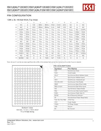 IS61NLF25618EC-7.5TQLI Datenblatt Seite 3