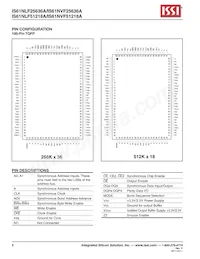 IS61NLF25636A-7.5B2I-TR Datasheet Page 8