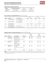 IS61NLF25636A-7.5B2I-TR Datasheet Page 13