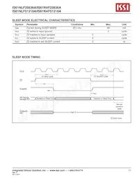 IS61NLF25636A-7.5B2I-TR Datasheet Page 17