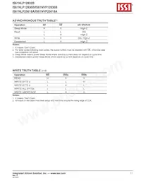 IS61NLP25618A-200B3I-TR Datasheet Page 11