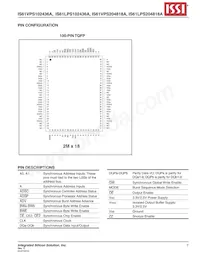 IS61VPS102436A-166TQL-TR Datasheet Page 7