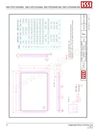 IS61VPS102436A-166TQL-TR Datasheet Page 20
