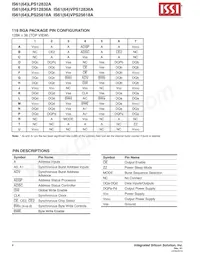 IS61VPS25618A-200B3I-TR Datasheet Page 4