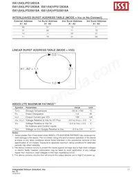 IS61VPS25618A-200B3I-TR Datasheet Page 11