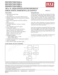 IS61WV102416ALL-20MI-TR Datasheet Cover