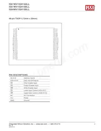 IS61WV102416ALL-20MI-TR Datasheet Page 3