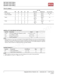 IS61WV102416ALL-20MI-TR Datasheet Page 4