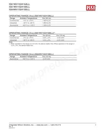 IS61WV102416ALL-20MI-TR Datasheet Page 5