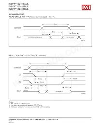 IS61WV102416ALL-20MI-TR Datasheet Page 11