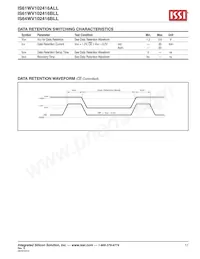 IS61WV102416ALL-20MI-TR Datasheet Page 17