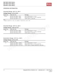 IS61WV102416ALL-20MI-TR Datasheet Page 18