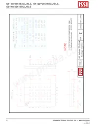 IS61WV25616BLL-10BI Datasheet Page 20