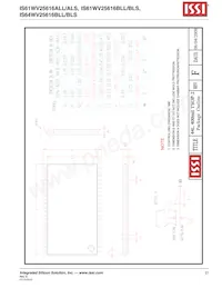 IS61WV25616BLL-10BI Datasheet Page 21