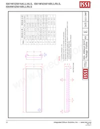 IS61WV25616BLL-10BI-TR Datasheet Page 22