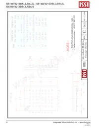IS61WV3216DBLL-10TLI Datenblatt Seite 20