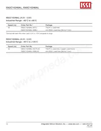 IS62C10248AL-55TLI Datenblatt Seite 12