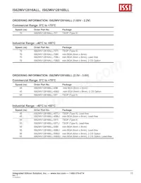 IS62WV12816ALL-70BLI Datasheet Page 15