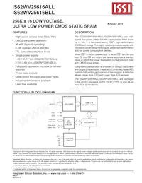 IS62WV25616BLL-55TI-TR Datasheet Cover