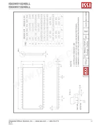 IS63WV1024BLL-12BLI Datasheet Page 13
